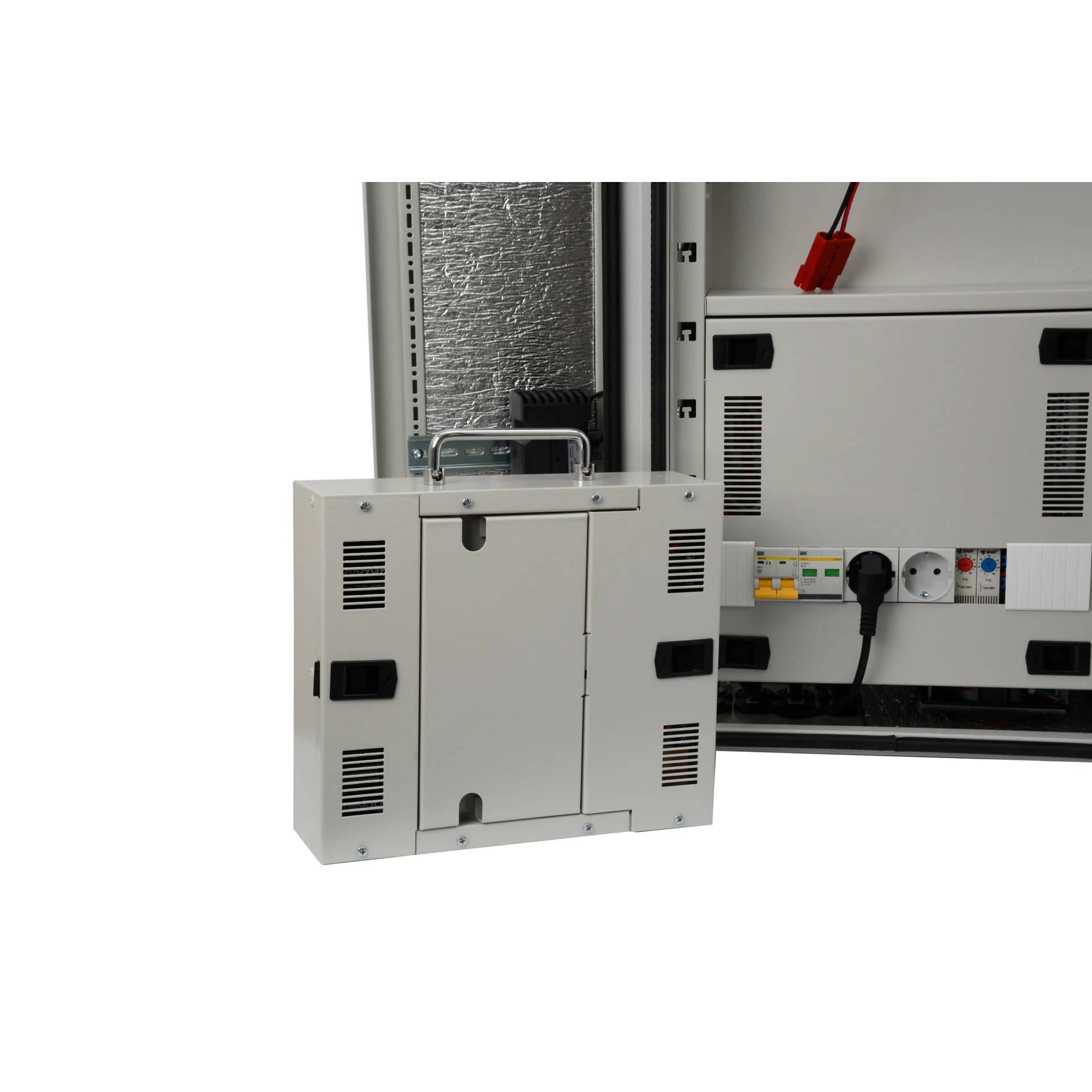 Уличный управляемый коммутационный узел, 8GPOE, климатического исполнения IP54, 48В 9Ач