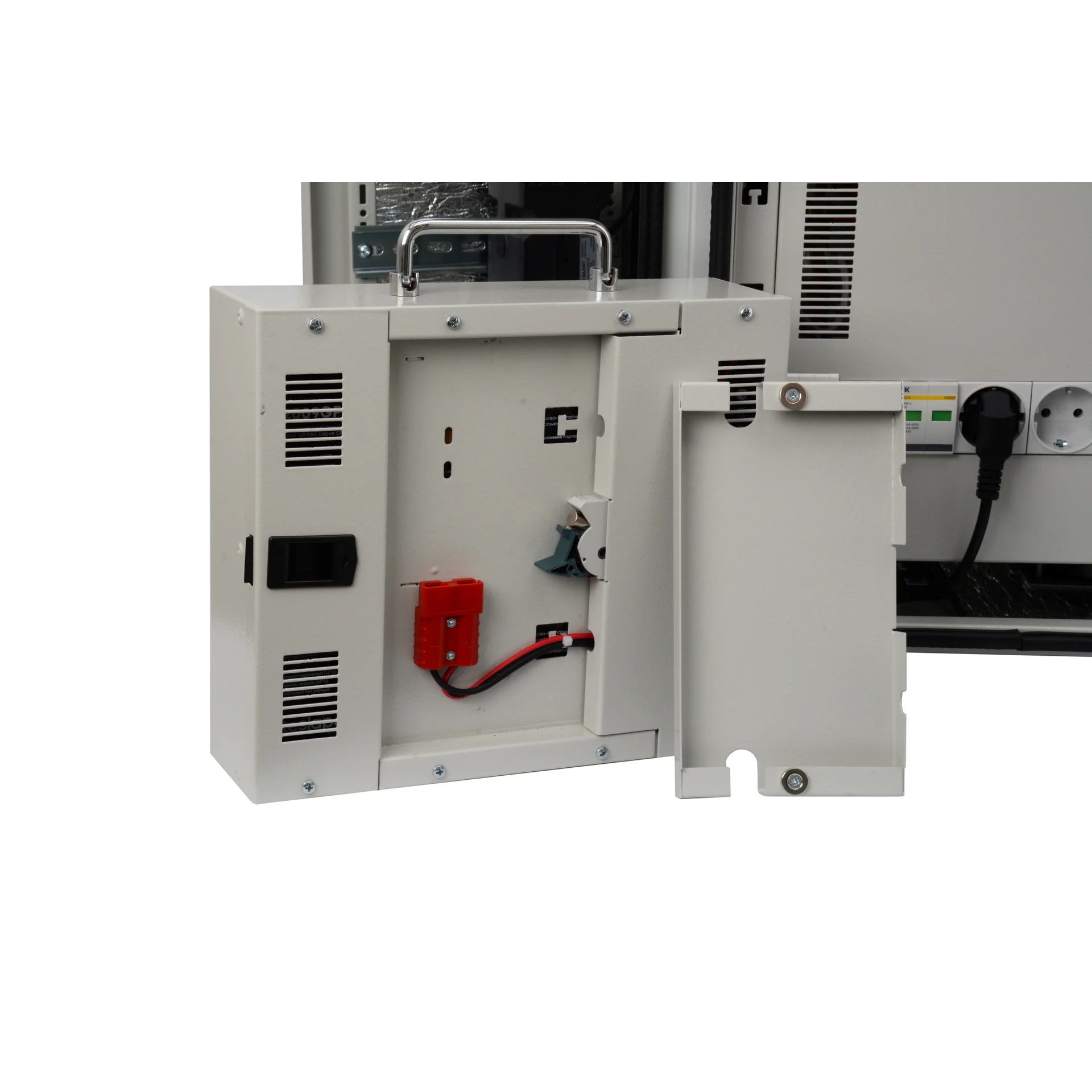 Уличный управляемый коммутационный узел, 8GPOE, климатического исполнения IP54, 48В 9Ач