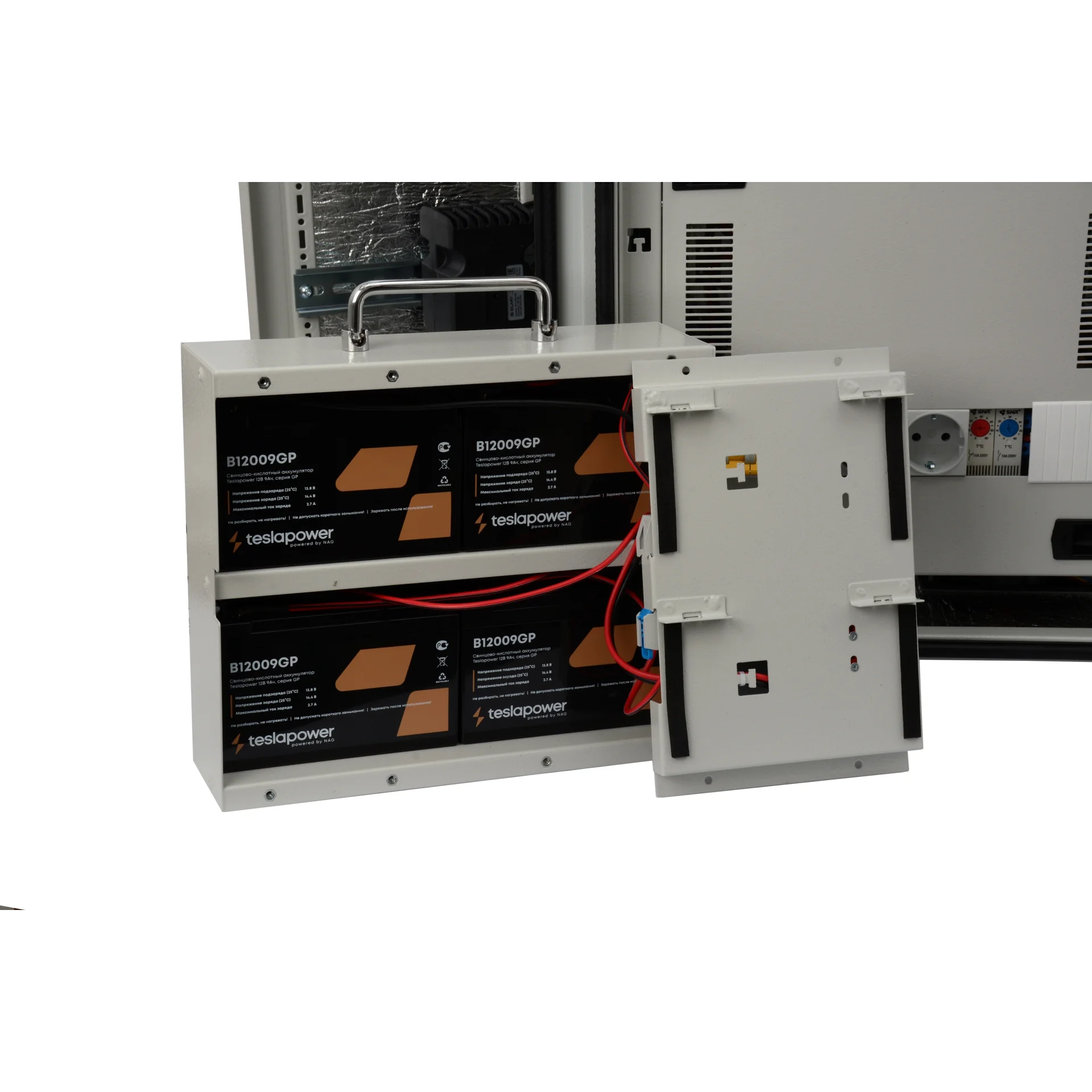 Уличный управляемый коммутационный узел, 8GPOE, климатического исполнения IP54, 48В 9Ач