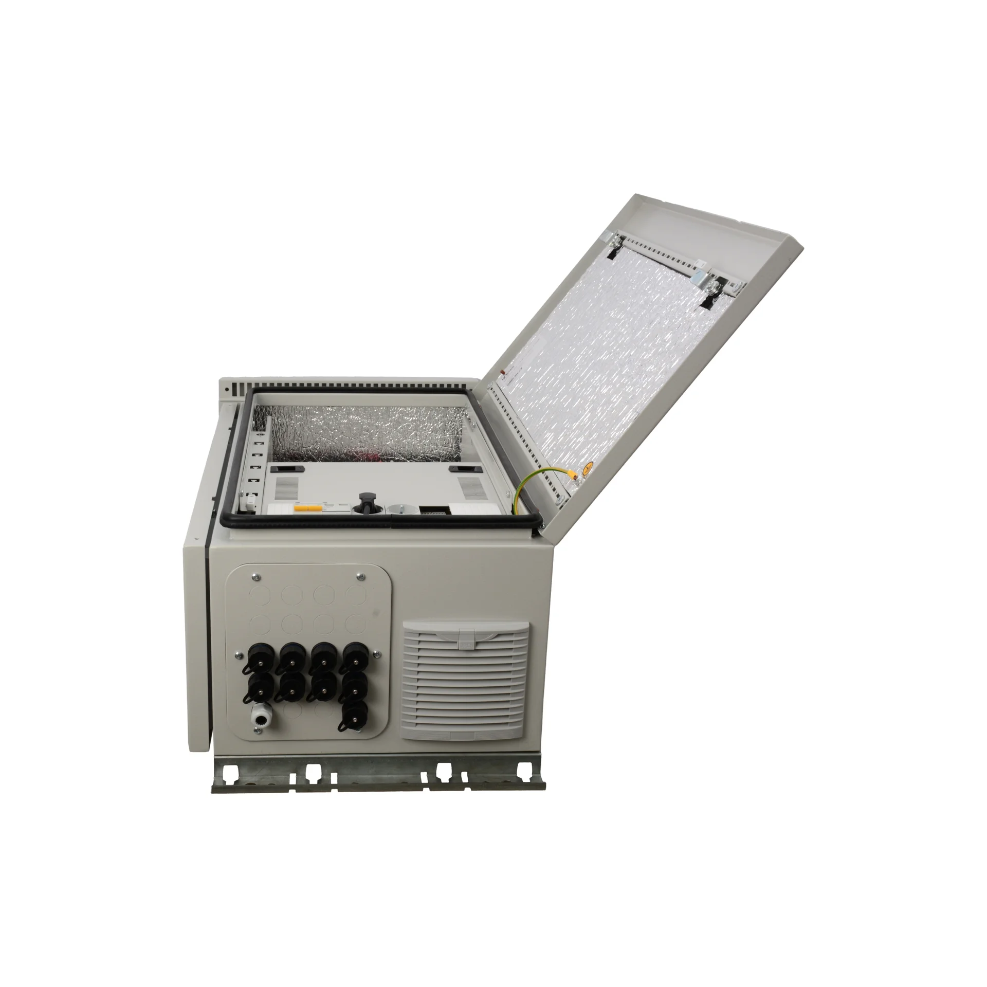 Уличный управляемый коммутационный узел, 8GPOE, климатического исполнения IP54, 48В 9Ач