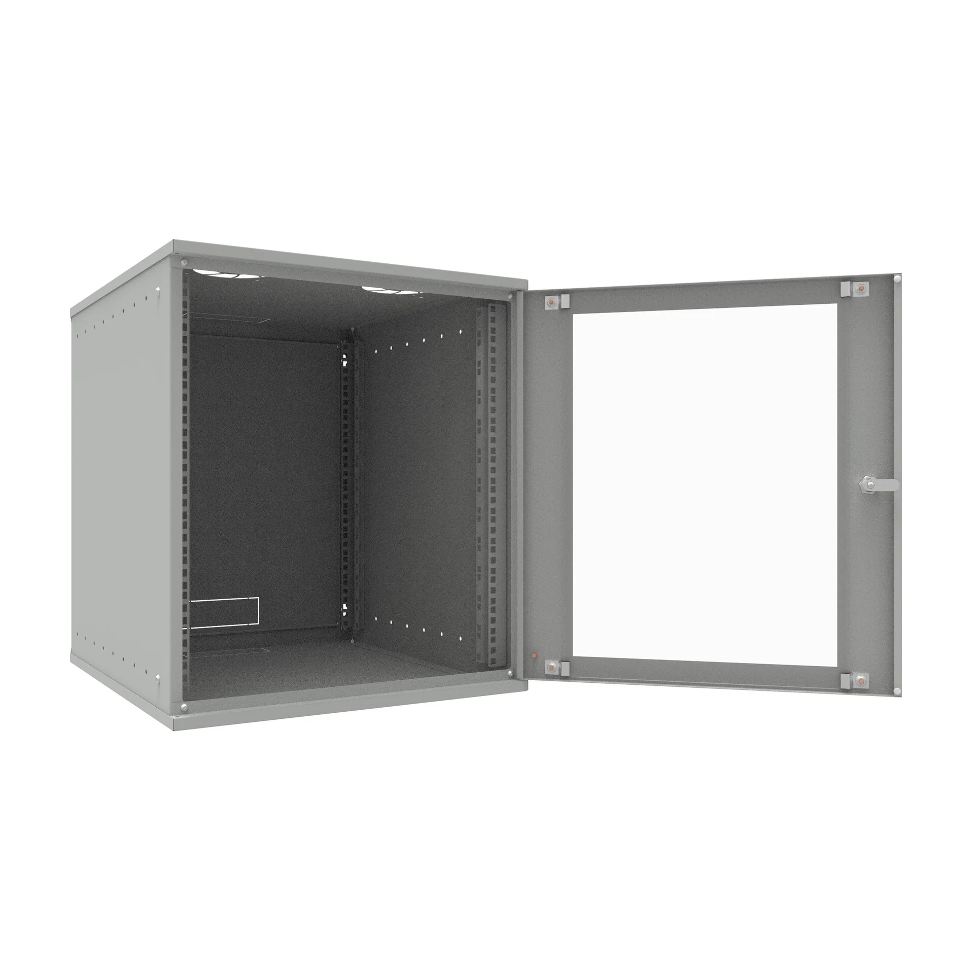 Шкаф телекоммуникационный настенный 12U, 523х600х599мм серия LITE (стеклянная дверь)