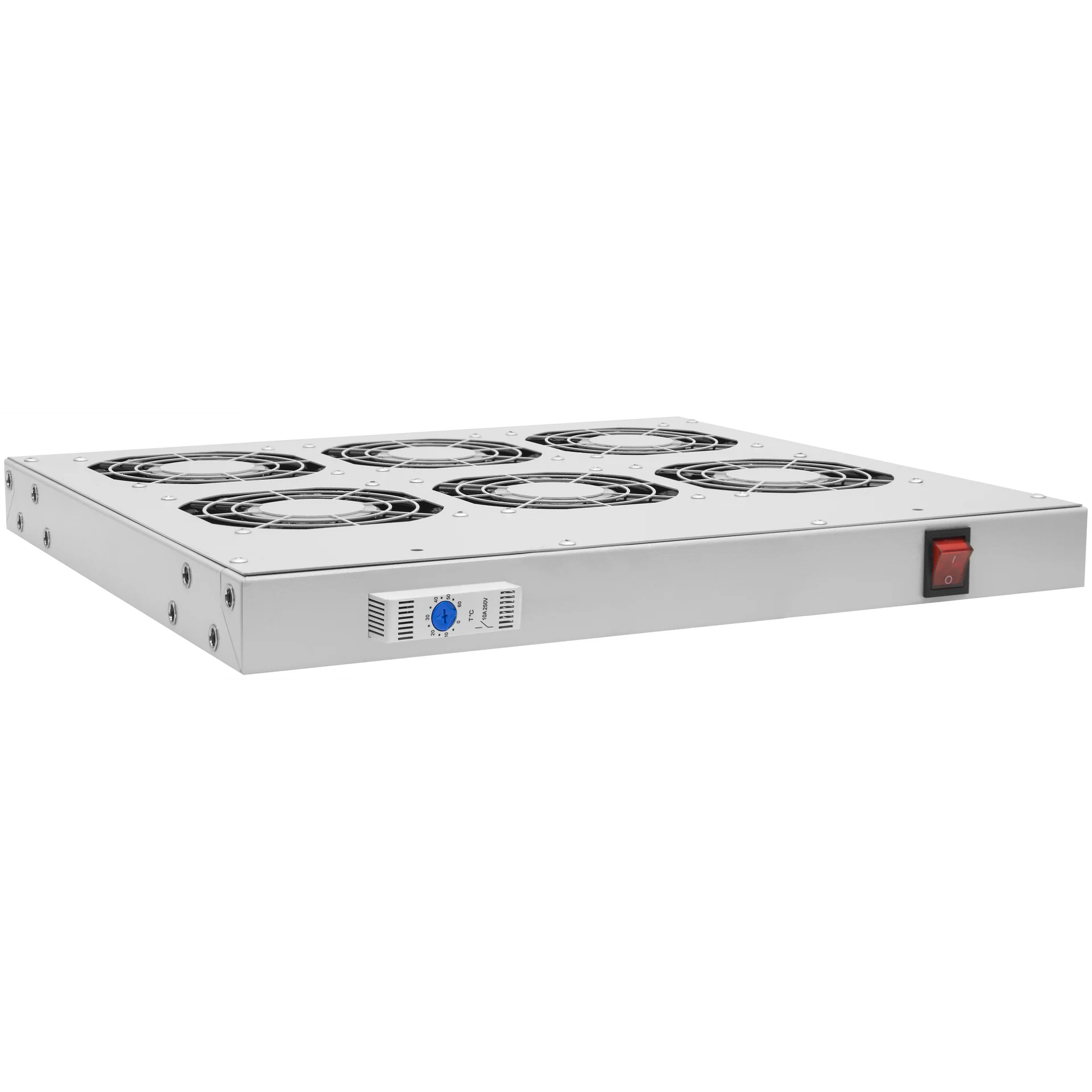 Модуль вентиляторный 19", 6 вентиляторов, регулируемая глубина 460-830мм, с термостатом