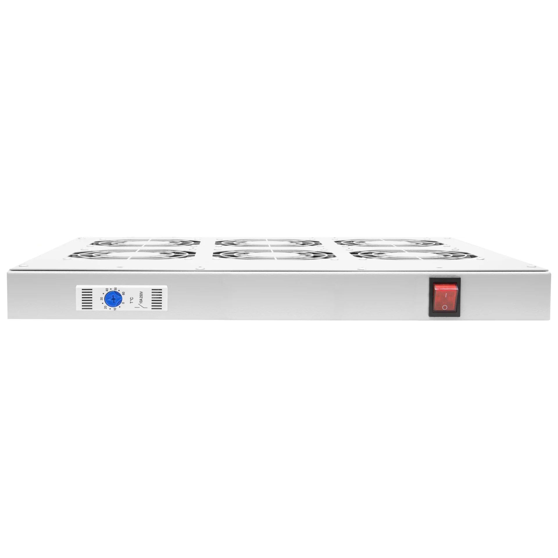 Модуль вентиляторный 19", 6 вентиляторов, регулируемая глубина 460-830мм, с термостатом