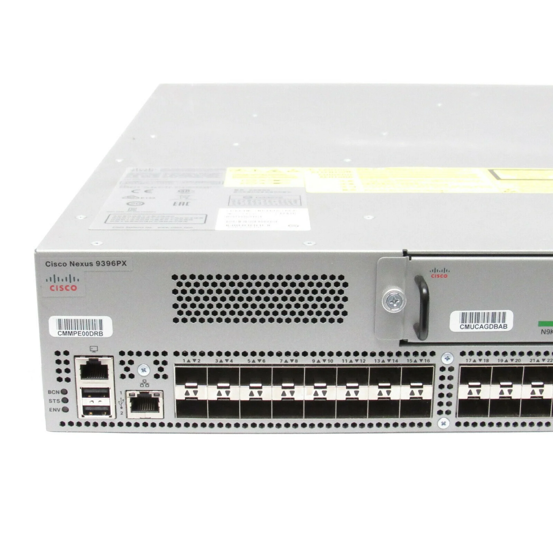 Коммутатор Cisco Nexus N9K-C9396PX, направление охлаждения Port-side Exhaust
