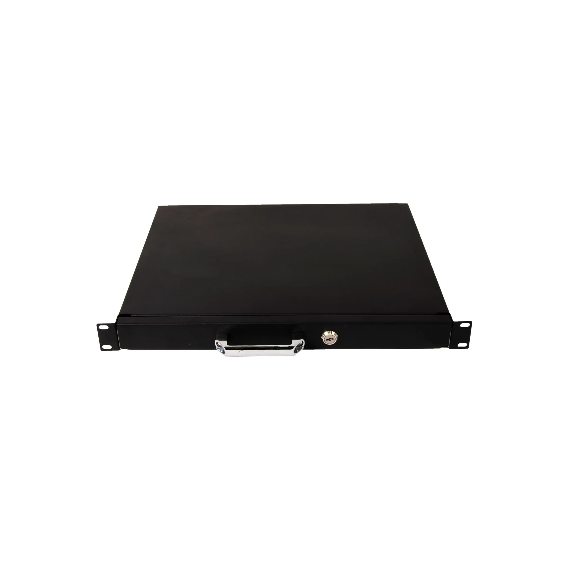 Выдвижной ящик для документов глубиной 355мм, высота 1U, цвет-черный (SNR-CASE-355-1U-B)