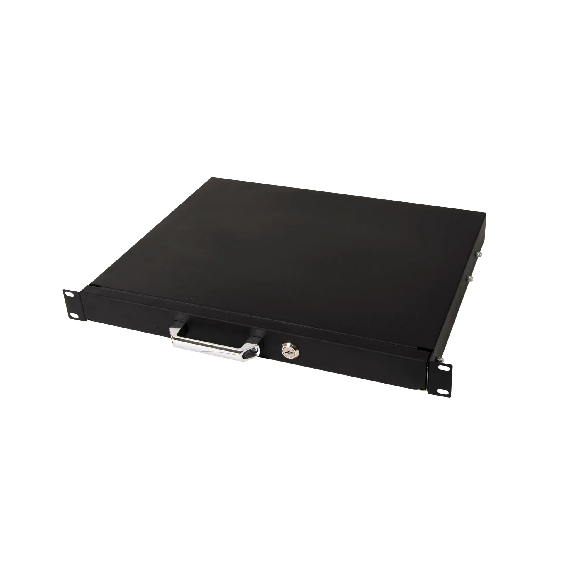 Выдвижной ящик для документов глубиной 355мм, высота 1U, цвет-черный (SNR-CASE-355-1U-B)