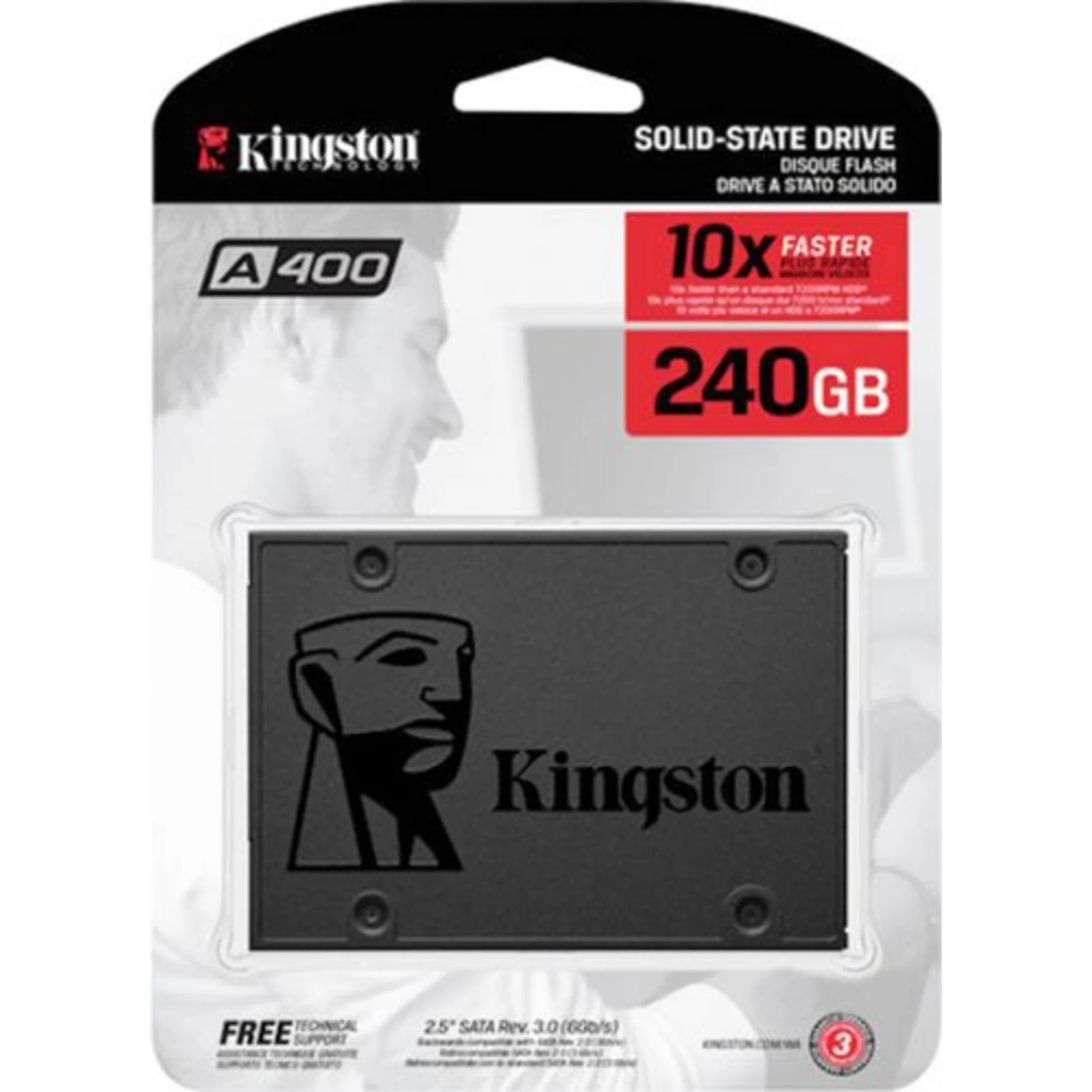Накопитель SSD Kingston SATA-III 240GB SA400S37/240G A400 2.5"