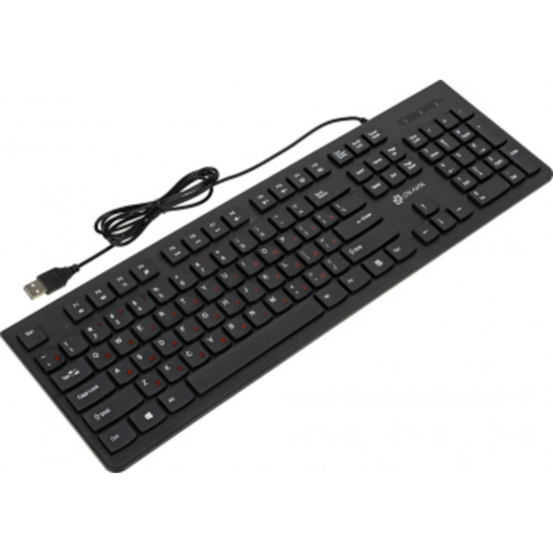 Клавиатура Оклик 505M черный USB slim