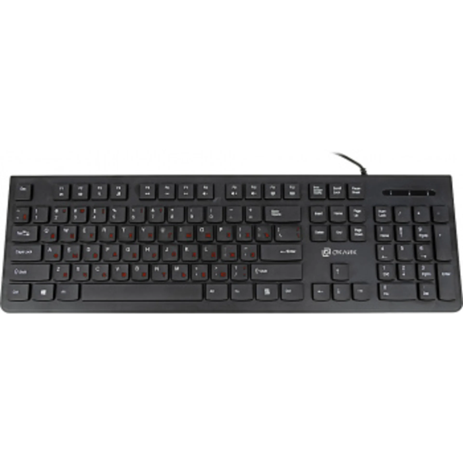 Клавиатура Оклик 505M черный USB slim