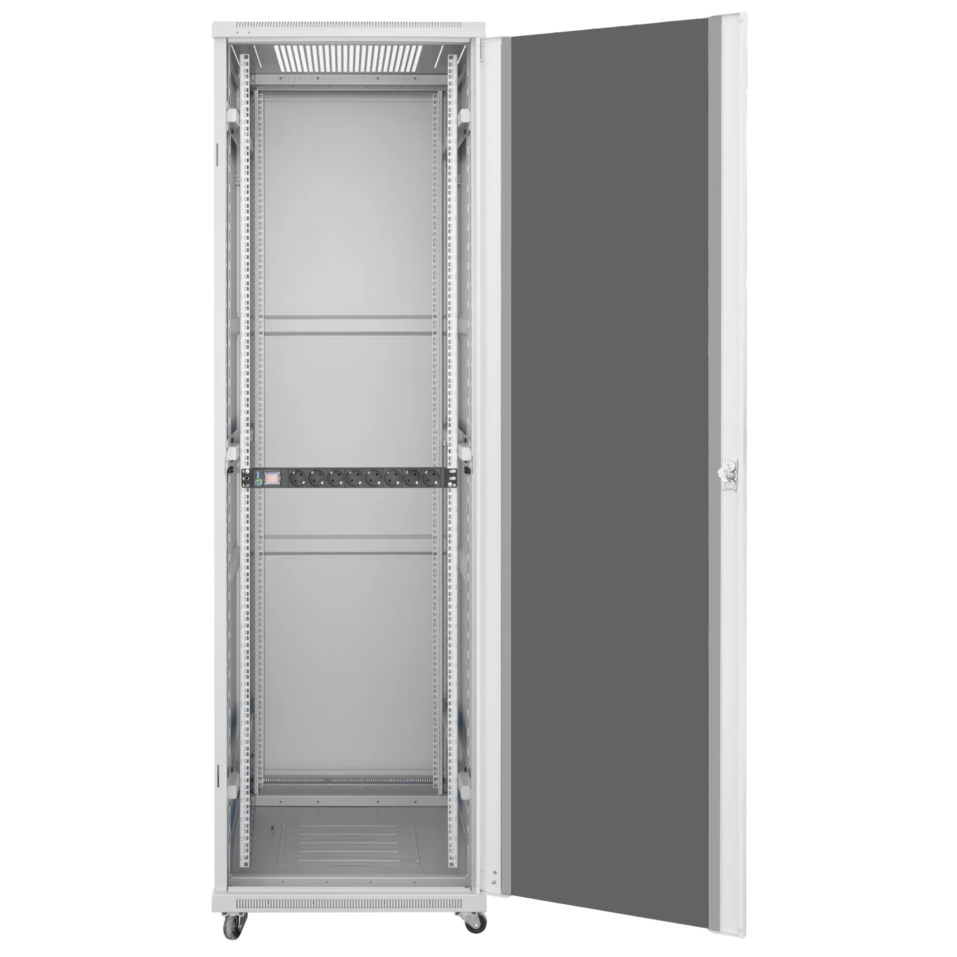 Шкаф телекоммуникационный напольный 47U 600x800мм, серия TFC (SNR-TFC-476080-GS-G-SF)