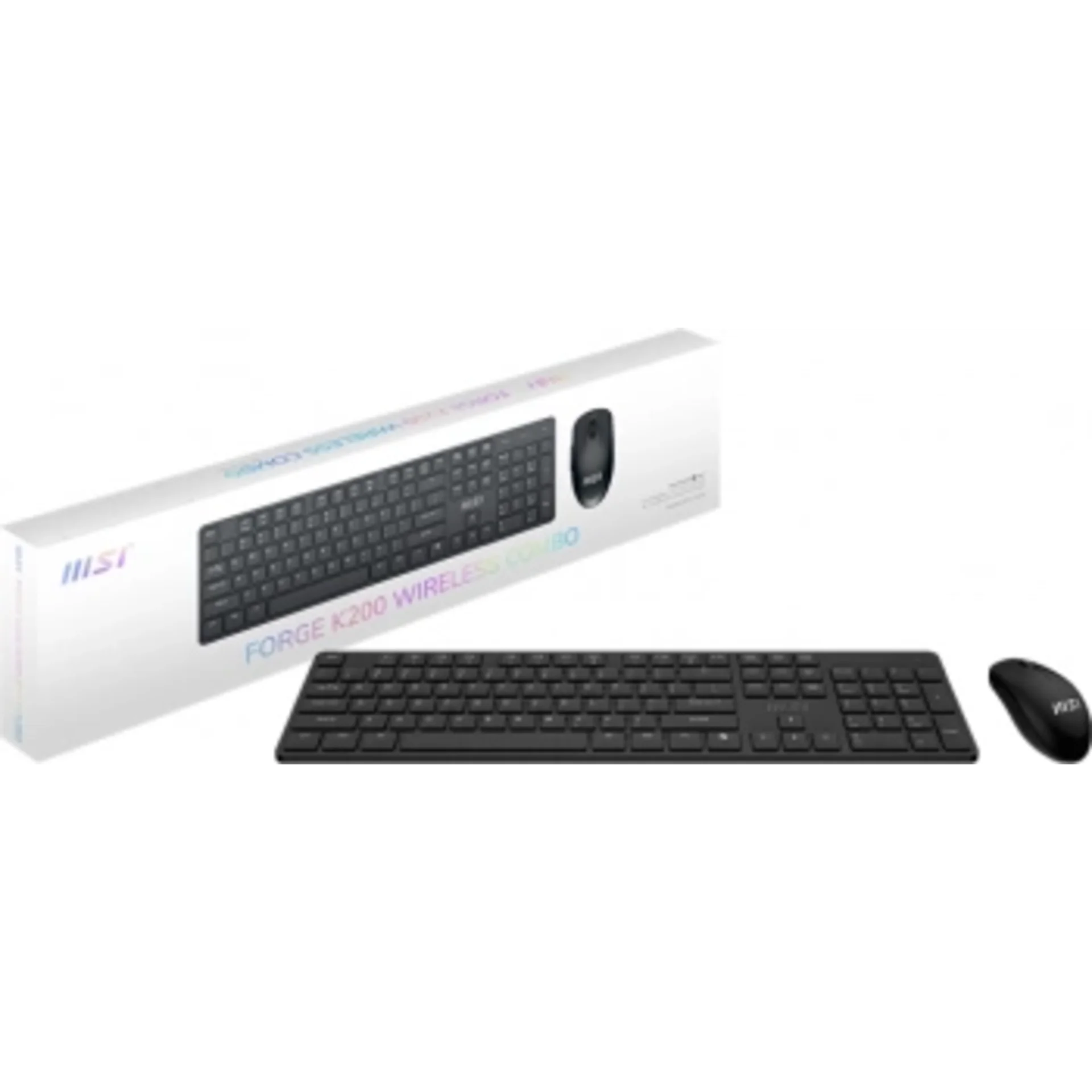 Клавиатура + мышь MSI FORGE K200 W COMBO MS-8ZA4 клав:черный мышь:черный беспроводная