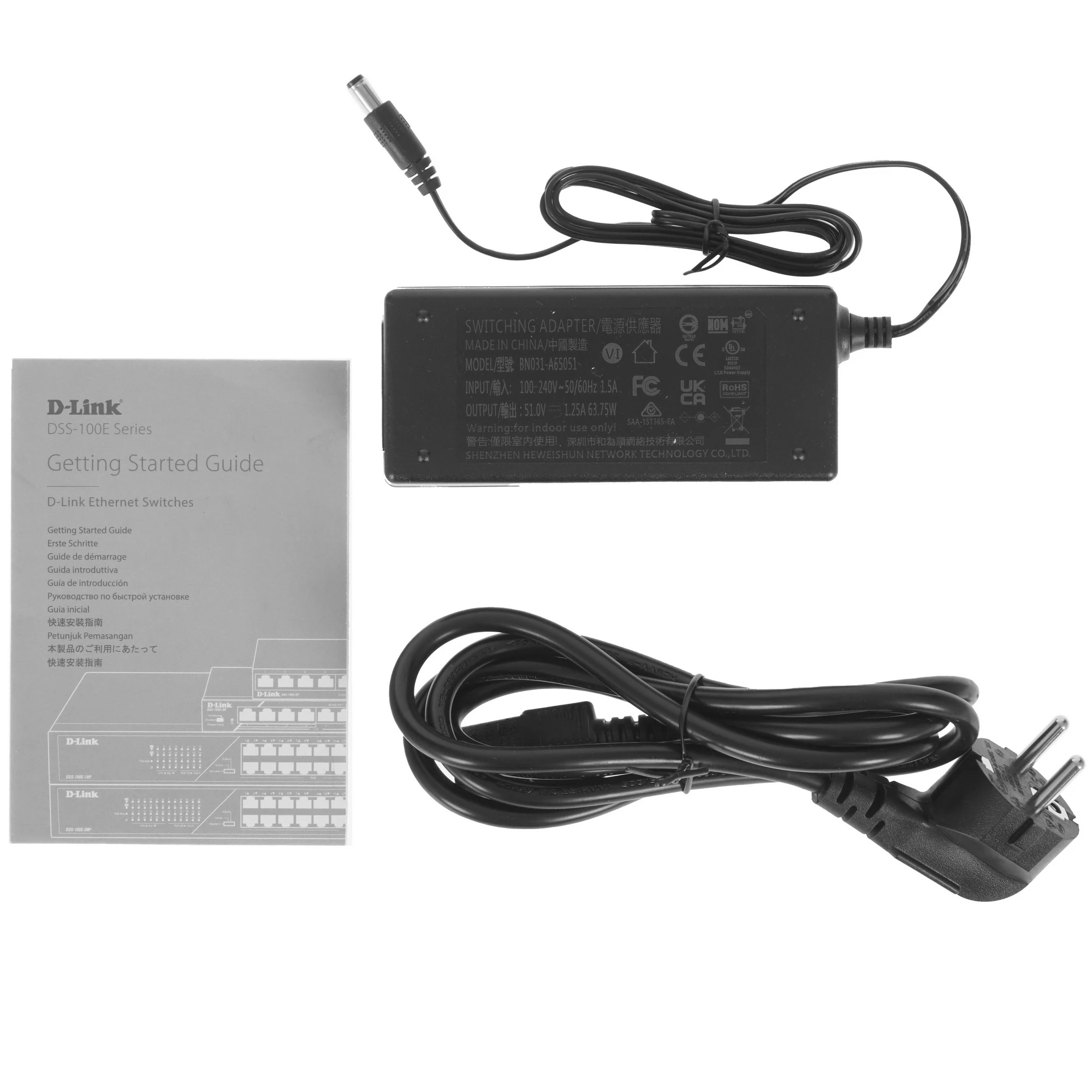 Коммутатор D-Link DSS-100E-6P/A1A, неуправляемый