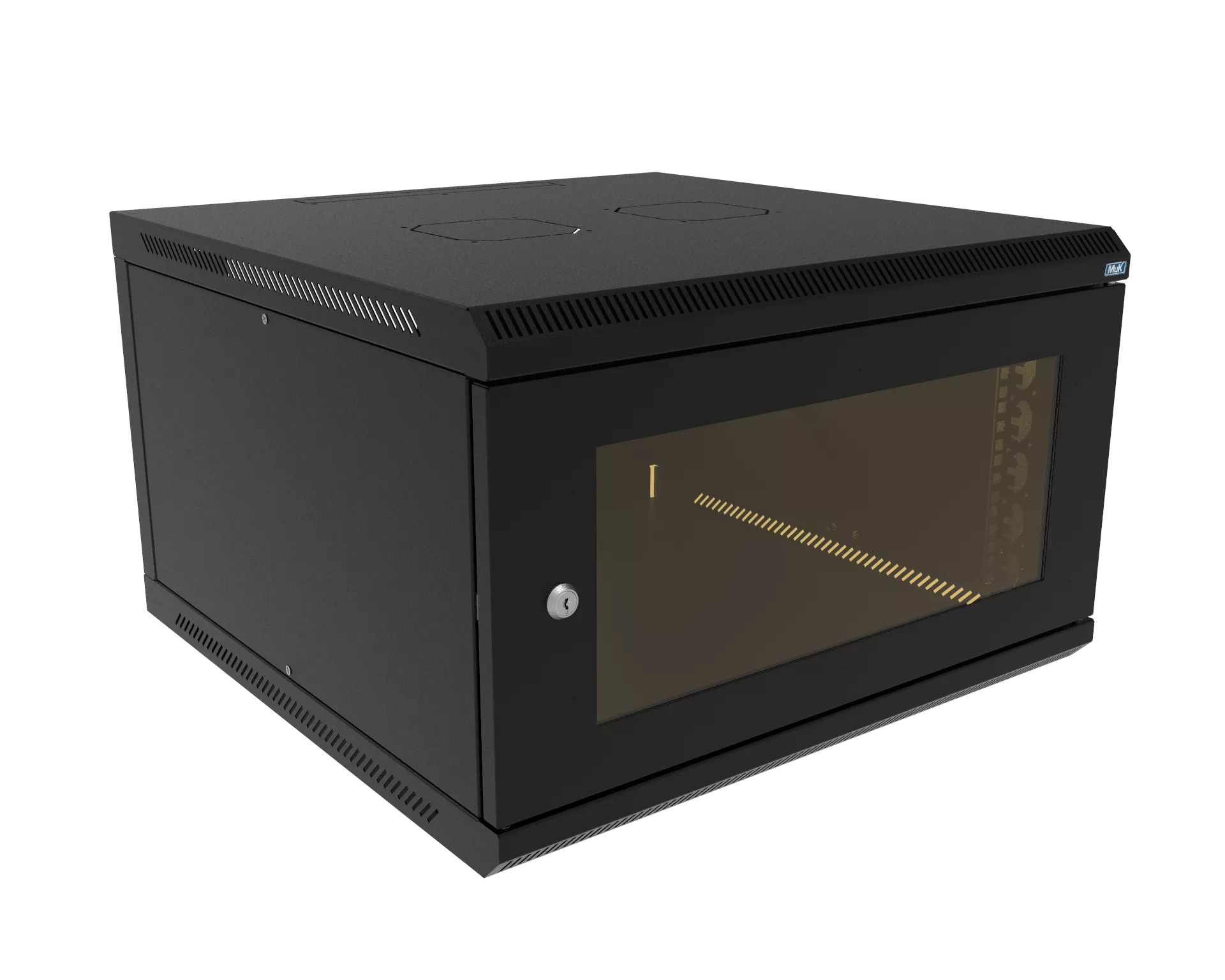 Шкаф телекоммуникационный настенный разборный МИКсистем 19" Basis 6U 600*450